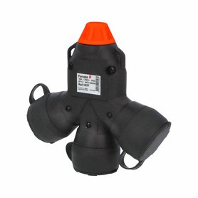 Adaptér trojnásobný 187F IP54/250V/16A - domovní, 3P svorka, černý, robustní - SOLID PRO Adaptér trojnásobný 187F IP54/250V/16A - domovní, 3P svorka, černý, robustní - SOLID PRO