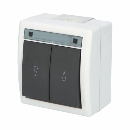 ATLAS IP55 Spínač žaluziový č.1/0+1/0