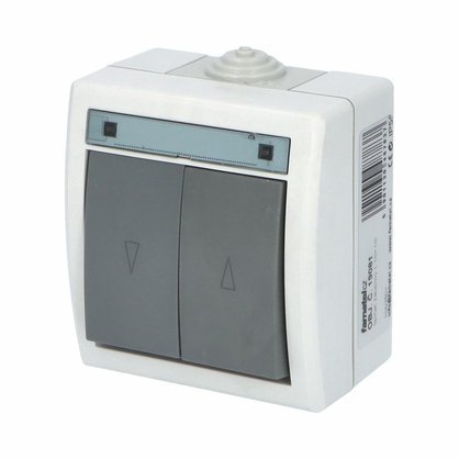 ATLAS IP55 Spínač žaluziový č.1/0+1/0