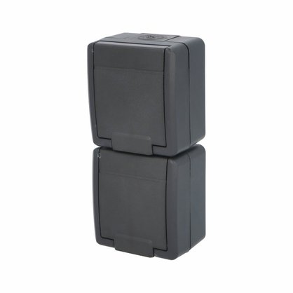 ATLAS IP55 Zásuvka 2x 2P+PE, 2-násobná svislá