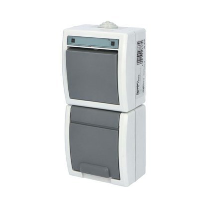 ATLAS IP55 Přepínač č.6+zásuvka 2P+PE