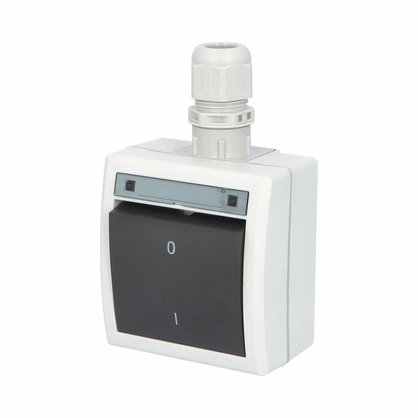 ATLAS IP65 Spínač dvoupólový č.2 s vývodkou M20