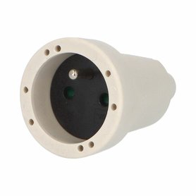 Spojka 2107-B IP20/230V/16A - domovní, PVC, bílá