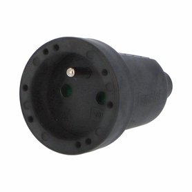 Spojka 2107-N IP20/230V/16A - domovní, PVC, černá