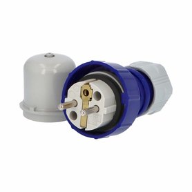 Vidlice 23960 IP65-67/230V/16A - domovní, modro-šedá