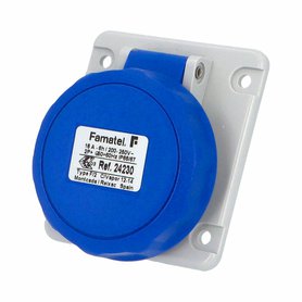 Zásuvka vestavná 24230 IP66-67/230V/16A/3P 6h, šikmá 10° - SpeedPRO