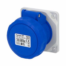 Zásuvka vestavná 24270 IP66-67/230V/16A/3P 6h, přímá - SpeedPRO