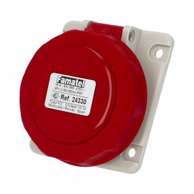 Zásuvka vestavná 24330 IP66-67/400V/16A/4P 6h, šikmá 10° - SpeedPRO