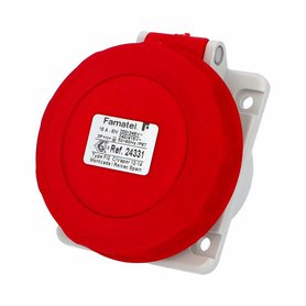 Zásuvka vestavná 24331 IP66-67/400V/16A/5P 6h, šikmá 10° - SpeedPRO