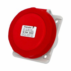 Zásuvka vestavná 24332 IP66-67/400V/32A/4P 6h, šikmá 10° - SpeedPRO