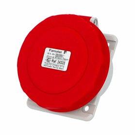 Zásuvka vestavná 24333 IP66-67/400V/32A/5P 6h, šikmá 10° - SpeedPRO