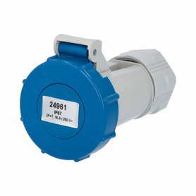 Spojka 24961 IP65-67/230V/16A - domovní, modro-šedá