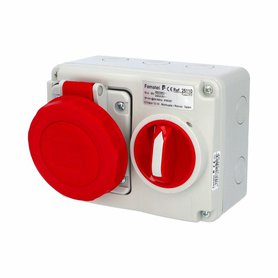 Zásuvka nástěnná blokovaná 25110 IP67/400V/16A/5P 6h - SpeedPRO Zásuvka nástěnná blokovaná 25110 IP67/400V/16A/5P 6h - SpeedPRO