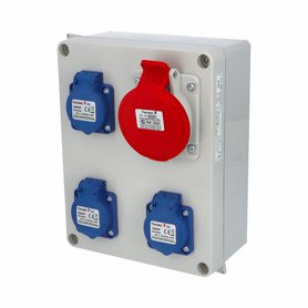 Zás. krabice AcquaBOX 2963 IP54 3x230V s ochr. kolíkem, 1x400V/16A/5