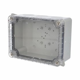 Krabice AcquaBOX 3042 IP55 160x120x73mm průhledné víko, hladké boky