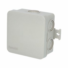 Krabice F8 - MiniBOX IP55 rozbočovací, s naklapávacím víčkem, 75x75x40mm