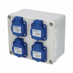 Zás. krabice AcquaBOX 3065 IP54 4x230V s ochr. kolíkem