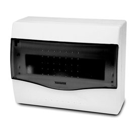 Rozvodnice NUOVA 3608 IP40, 8mod., na omítku, průhl. dveře, 195x238x100mm Rozvodnice NUOVA 3608 IP40, 8mod., na omítku, průhl. dveře, 195x238x100mm