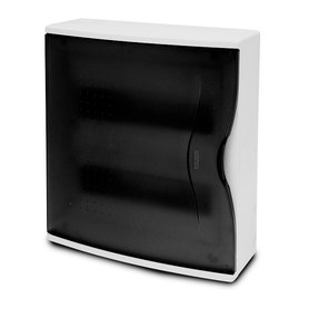 Rozvodnice NUOVA 3624 IP40, 24mod., na omítku, průhl. dveře, 350x310x110mm