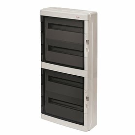 Rozvodnice AcquaPLUS 39072 IP65, 72mod. (4x18), na omítku, průhl. dveře, 878x430x160mm