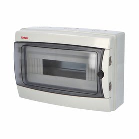 Rozvodnice Acqua 3912-TTB IP65, 12mod., na omítku, průhl. dveře, 215x305x110mm