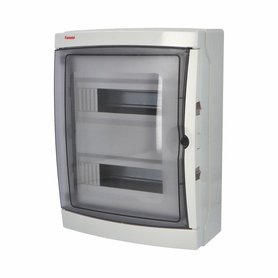 Rozvodnice Acqua 3926-TTB IP65, 26mod., na omítku, průhl. dveře, 410x310x150mm