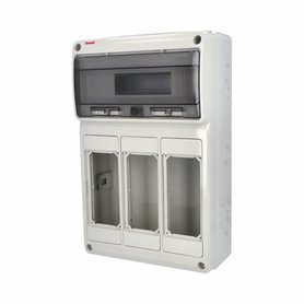 Skříň 3968 AcquaCOMBI IP65, 16 modulů, 500x330x155mm (pro blok. zásuvky)