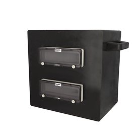 Skříň RubberBOX 4124 IP65, 24mod., 400x400x275mm, rukojeť součástí