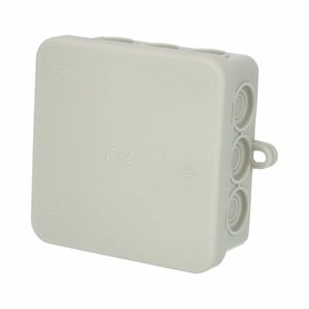 Krabice K12 IP55 rozbočovací, s naklapávacím víčkem, 85x85x40mm