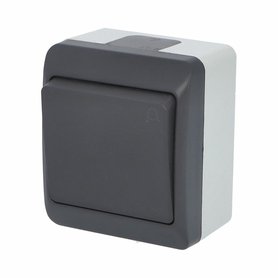 GALATEA IP44 Tlačítko symbol "zvonek" č.1/0 (antracit)