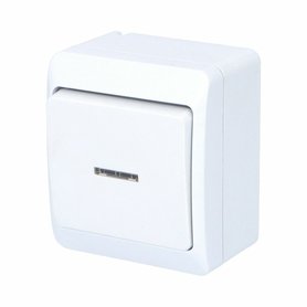 GALATEA IP44 Přepínač střídavý podsvětlený č.6So (bílá)