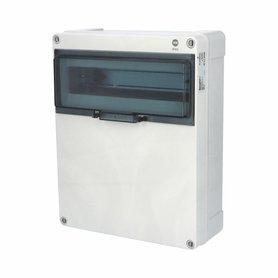 Skříň FlatBOX 5813 IP65, 13mod., na omítku, průhl. dveře, 340x270x120mm