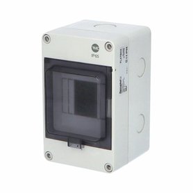 Rozvodnice FlatBOX 5904 IP65, 4mod., na omítku, průhl. dveře, 170x105x112mm