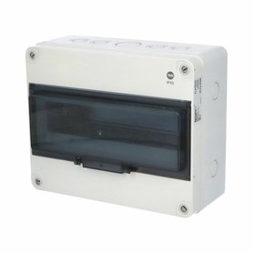 Rozvodnice FlatBOX 5913 IP65, 13mod., na omítku, průhl. dveře, 220x270x121mm