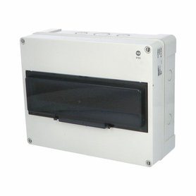 Rozvodnice FlatBOX 5916 IP65, 16mod., na omítku, průhl. dveře, 270x340x138mm Rozvodnice FlatBOX 5916 IP65, 16mod., na omítku, průhl. dveře, 270x340x138mm