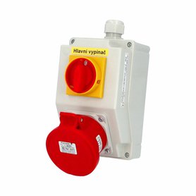 Zás. krabice SmartBOX s hl. vypínačem 0-1 sb205 IP44 1x400V/32A/5