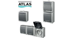 Spínače a zásuvky ATLAS IP55