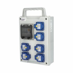 eb373 - EB600000.1 /4M  Zás.skříň EasyBOX IP44 jištěná s chráničem 25/2/003-A, přenosná