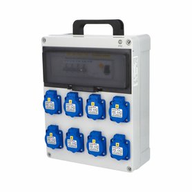 fb111005 - ZSF80000000.1 /5813 Zás.skříň IP54 jištěná s chráničem 40/4/003-A, přenosná