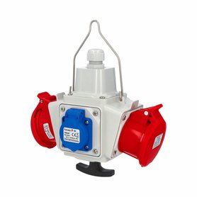 Zás. box závěsný PowerBOX pb40005 IP54 2x230V, 2x400V/16/5 s T rukojetí