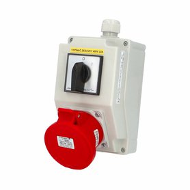 Zás. krabice SmartBOX se spínačem 0-1 sb005 IP44 1x400V/32A/5