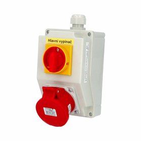 Zás. krabice SmartBOX s hl. vypínačem 0-1sb201 IP44 1x400V/16A/5