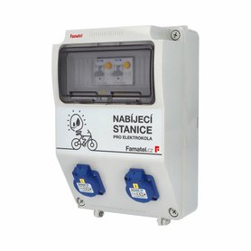 Nabíjecí stanice Famatel v116, 3958, AC, IP54 jištěná kombi chrániči 2x16/1N/B/003-A